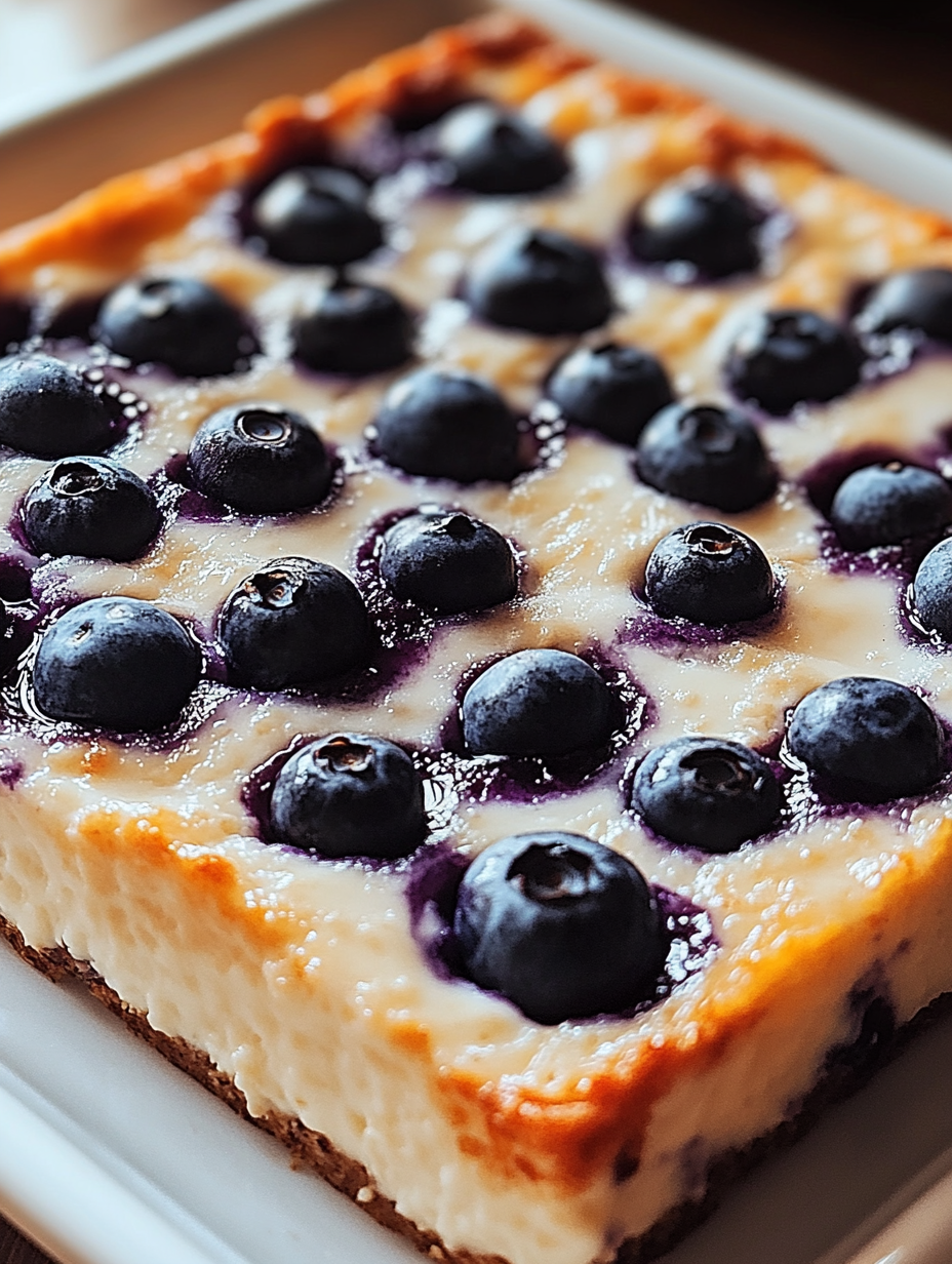 Blueberry Cottage Cheese Breakfast Bake Recipe