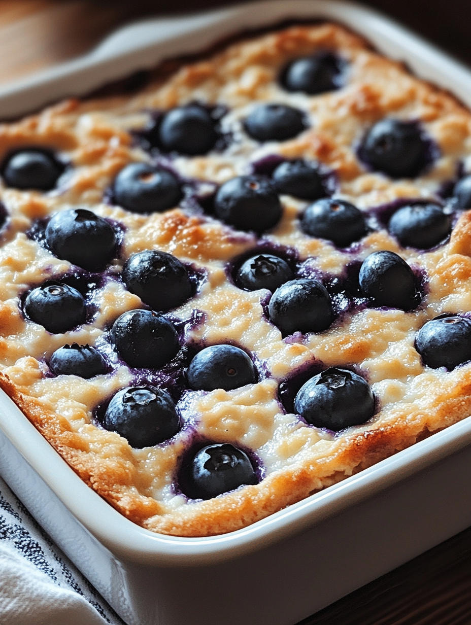 The Best Blueberry Cottage Cheese Breakfast Bake