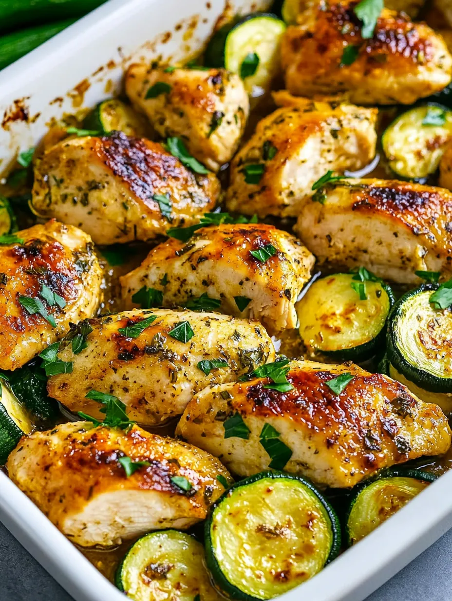 Baked Chicken and Zucchini Recipe