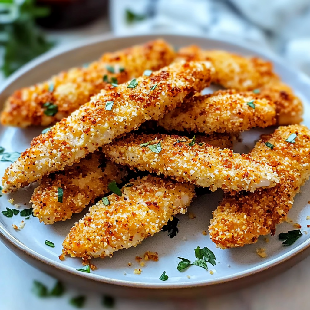 Crispy Homemade Baked Chicken Tenders