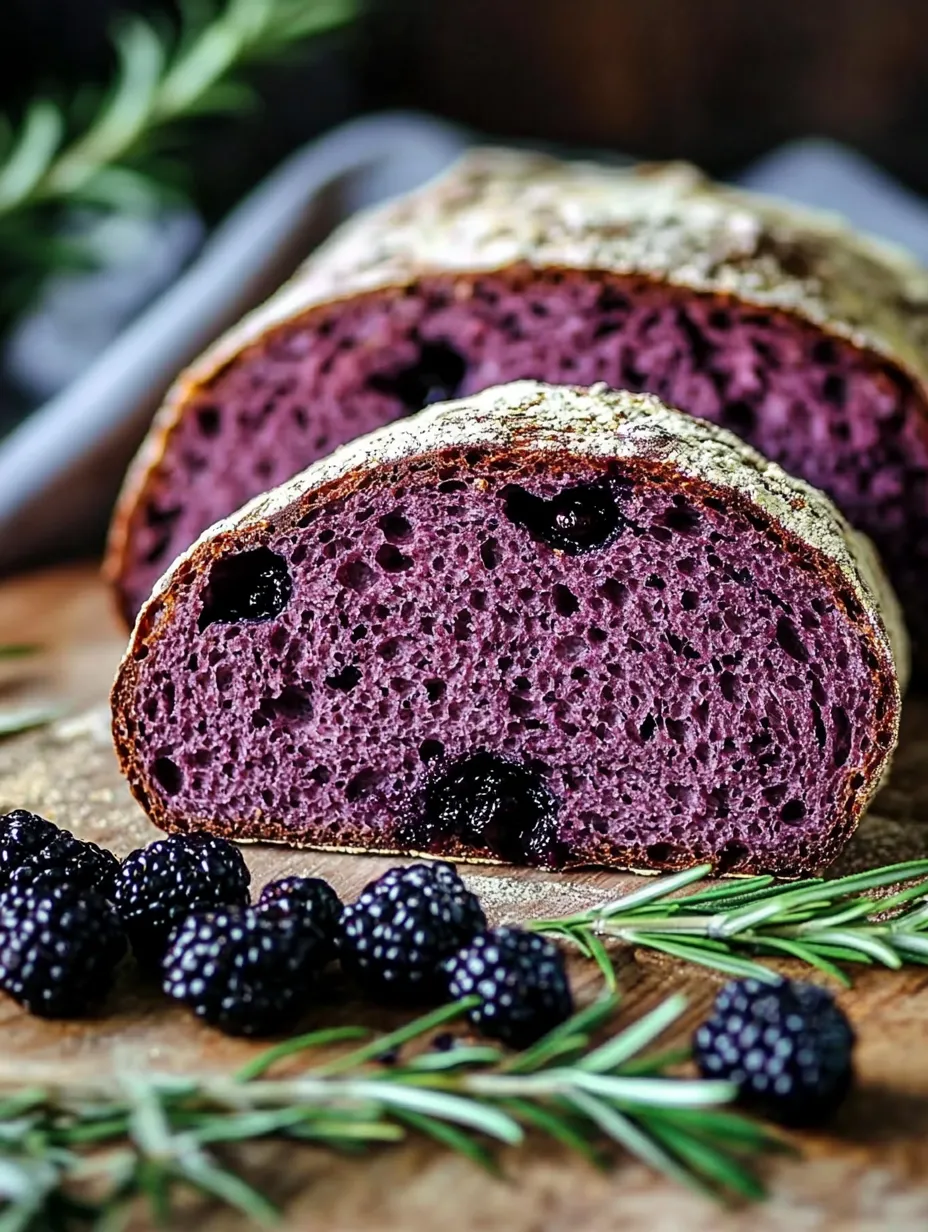 Sourdough Bread with Blackberry Rosemary Pomace