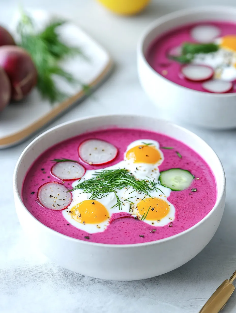 Polish Cold Beet Soup (Chłodnik)
