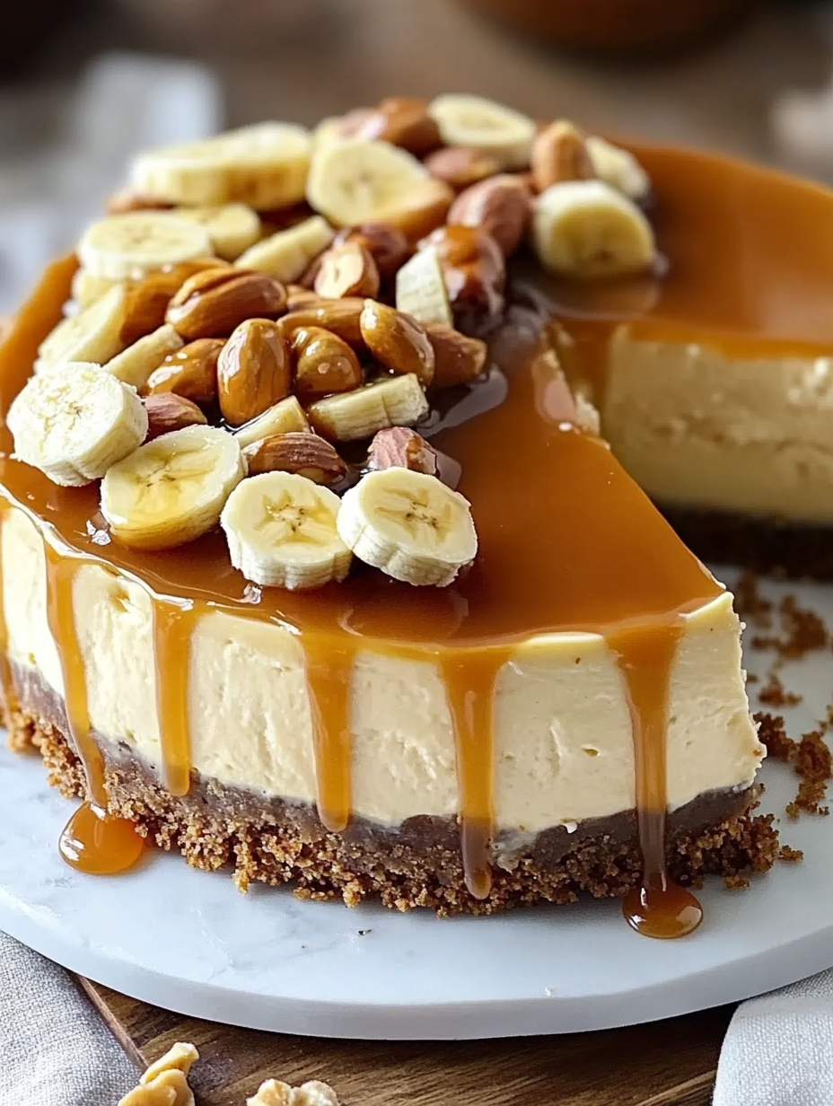 Banana Caramel Nut Cheesecake Recipe