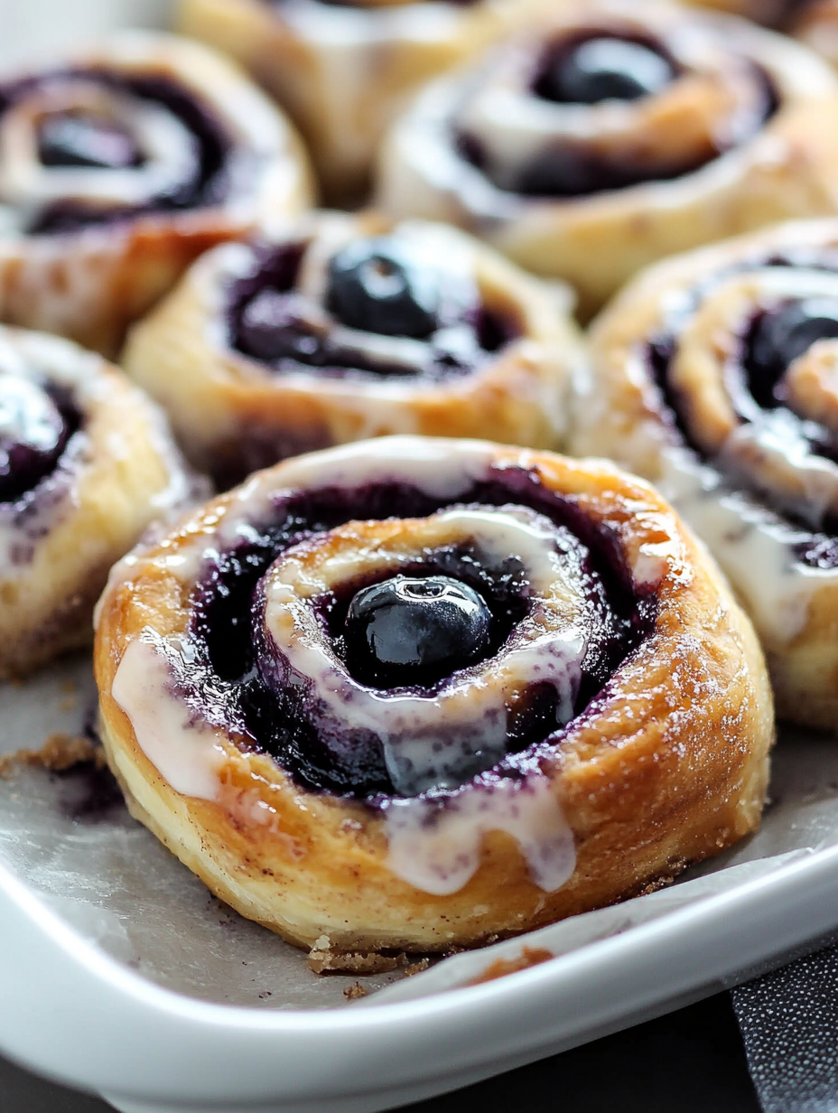 The Best Blueberry Cinnamon Rolls