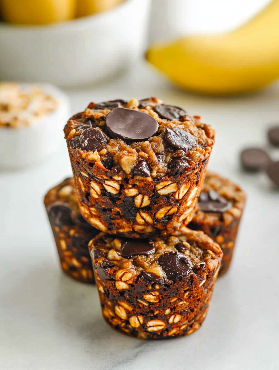 The Best Banana Oatmeal Chocolate Chip Muffins