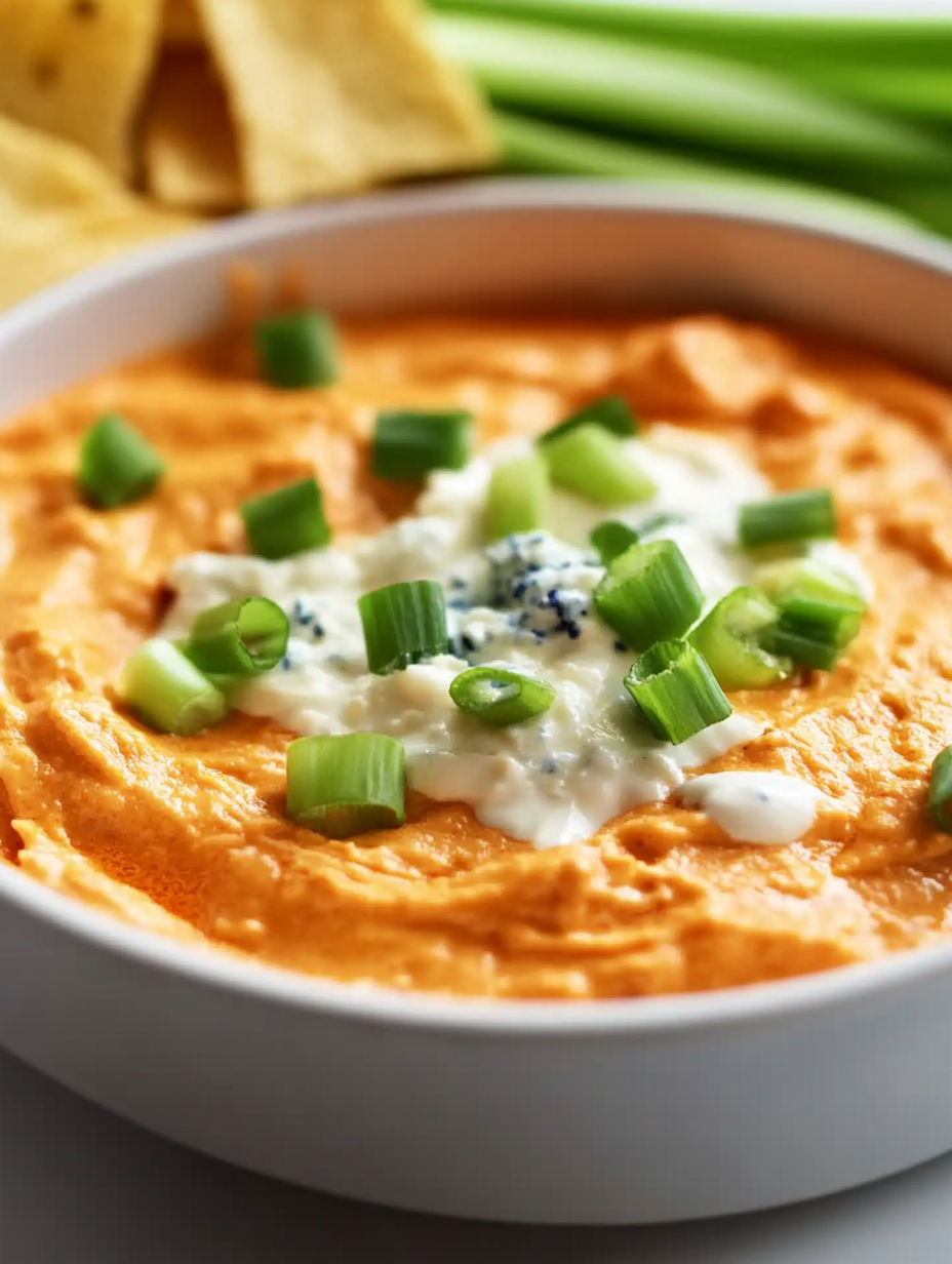 The Best High protein buffalo chicken dip