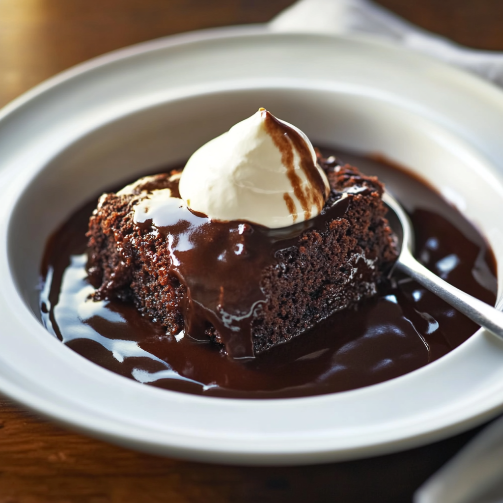 Chocolate pudding cake