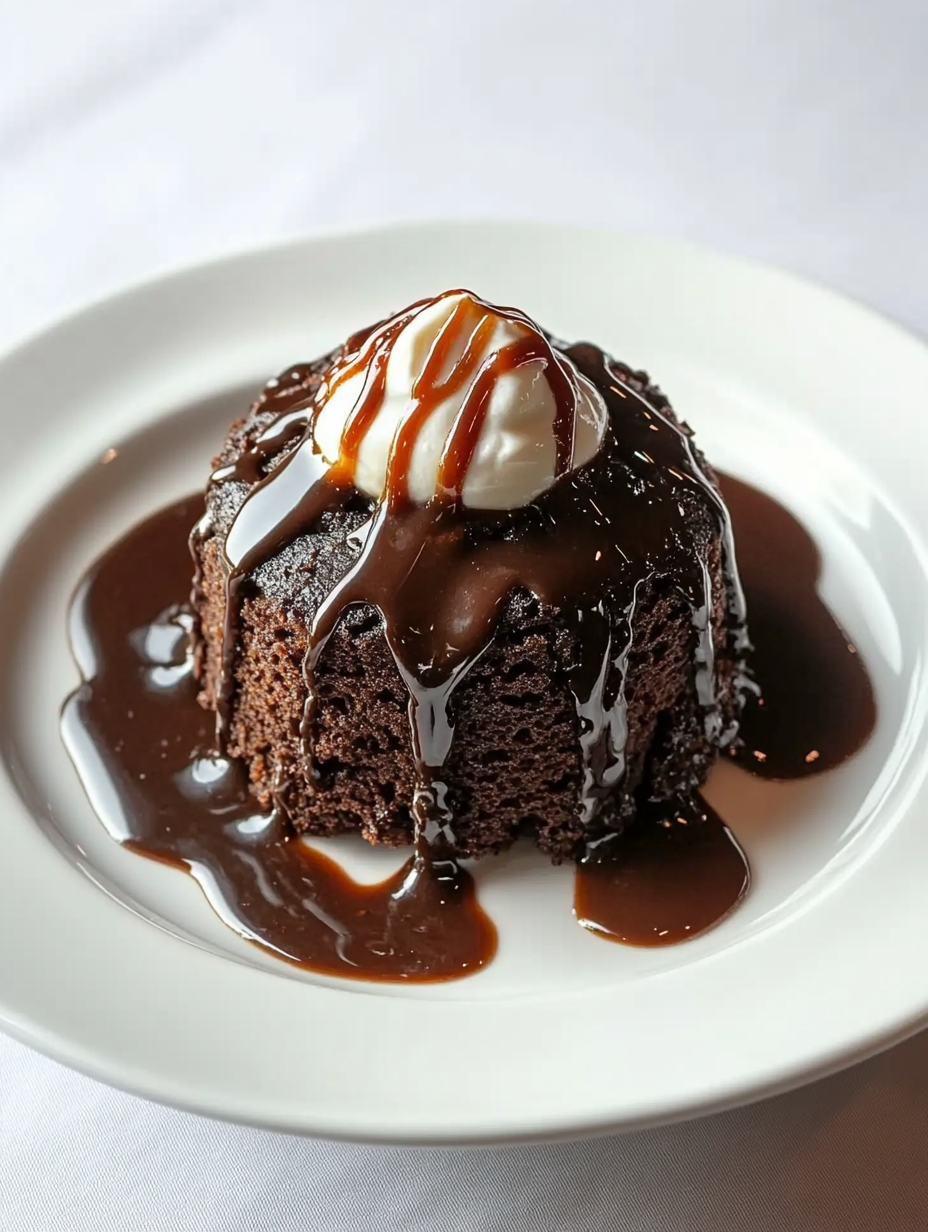 Sticky toffee pudding with Brownie