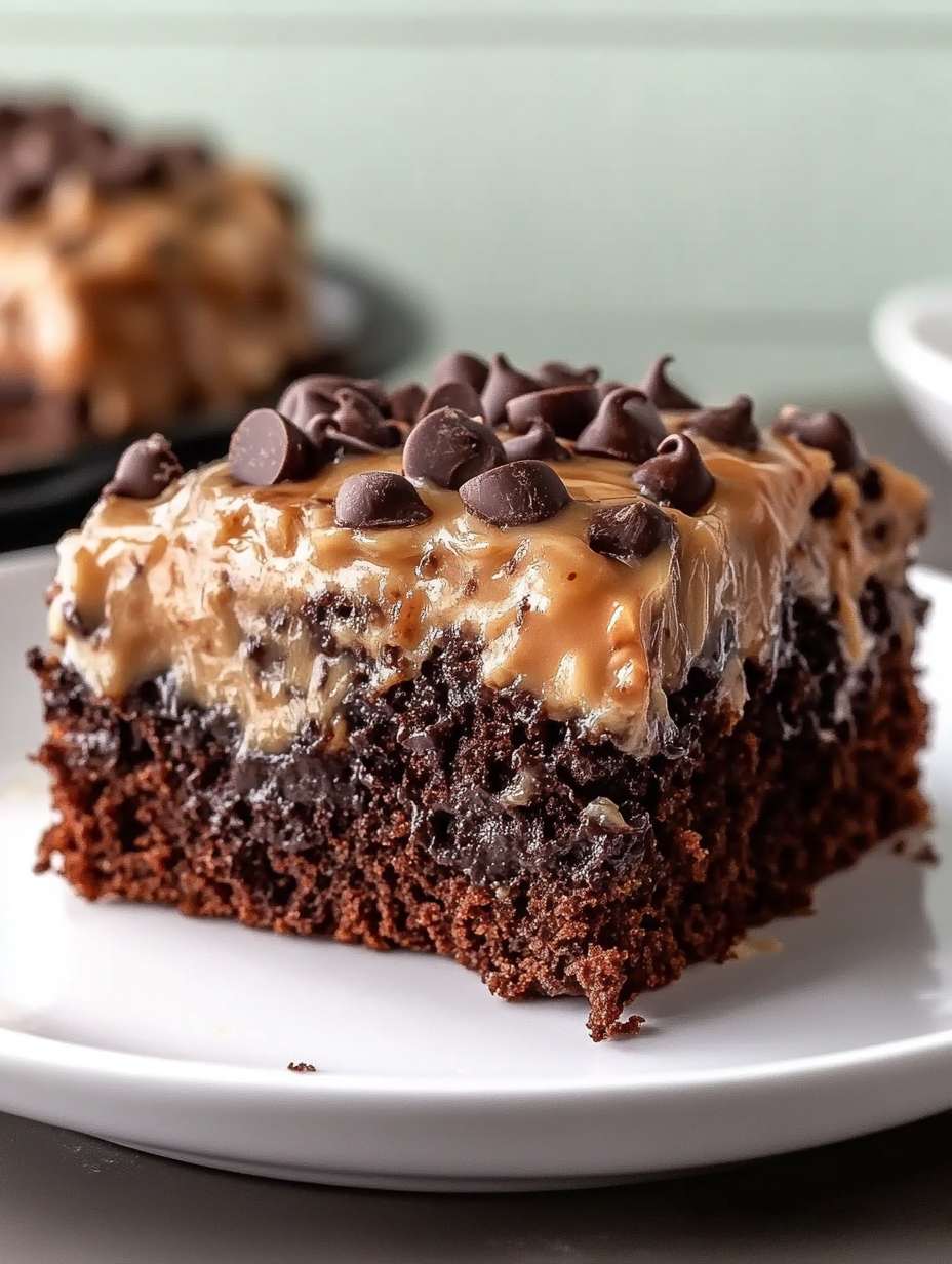 German chocolate poke cake Recipe