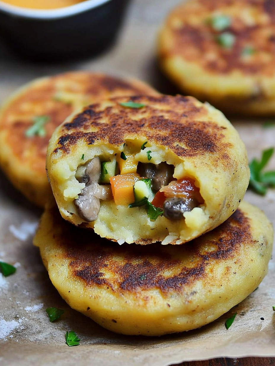 The Best Vegan Stuffed Potato Cakes