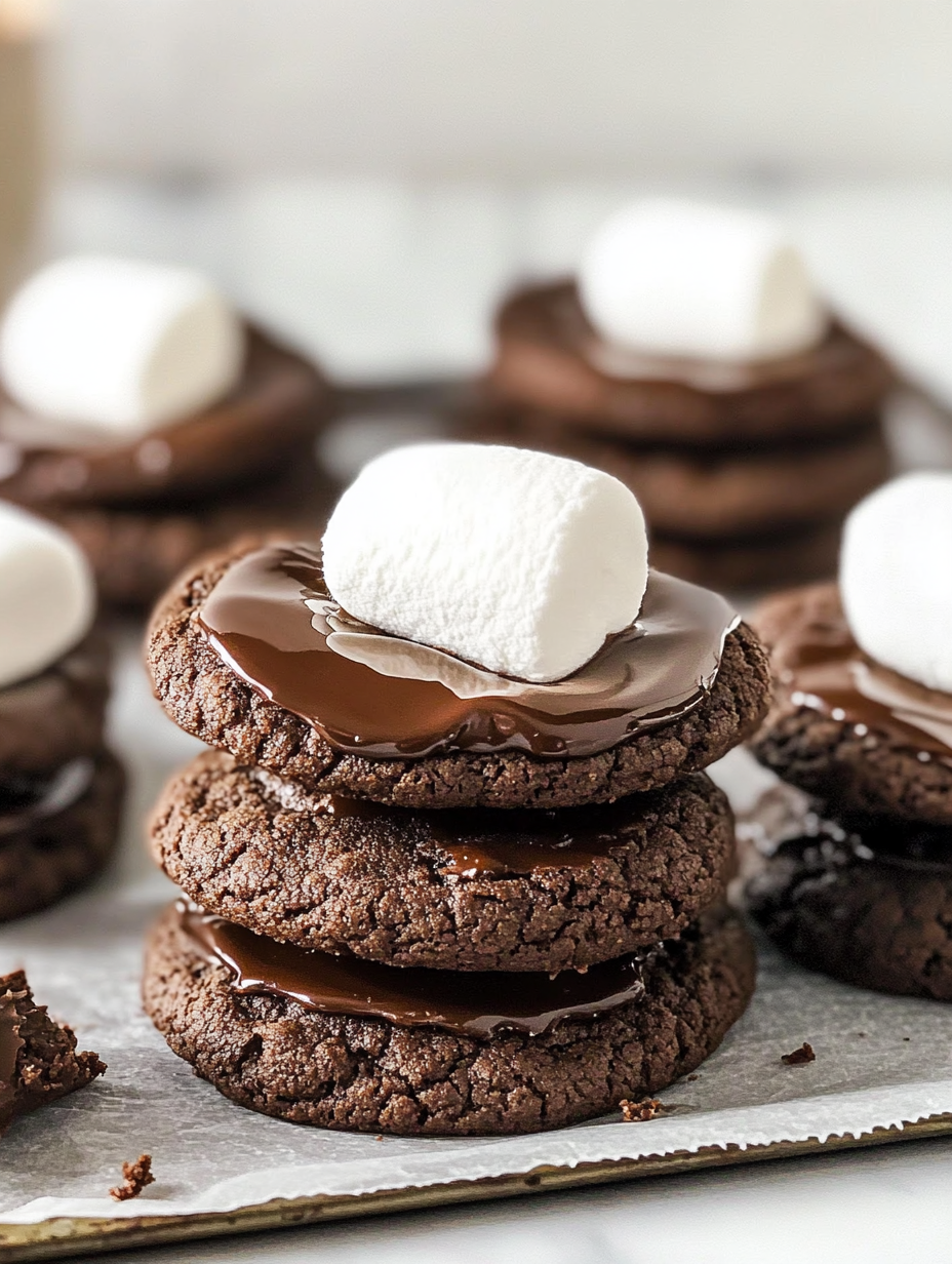 Chocolate Marshmallow Cookies