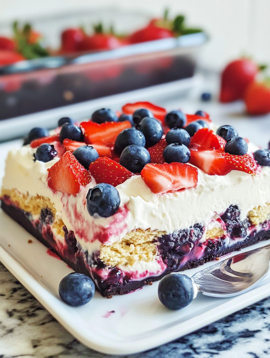 The Best Mixed Berry Icebox Cake