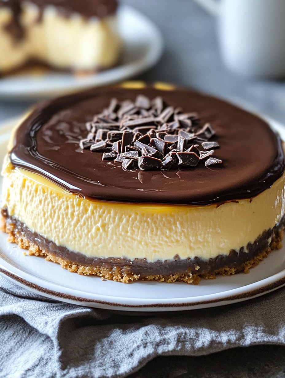 The Best Boston Cream Pie Cheesecake