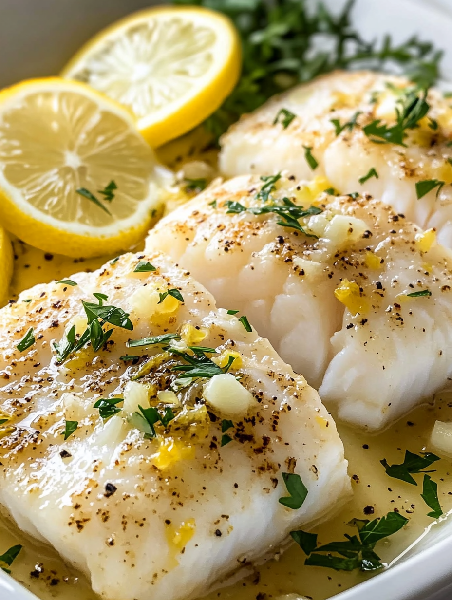 The Best Lemon Butter Baked Cod