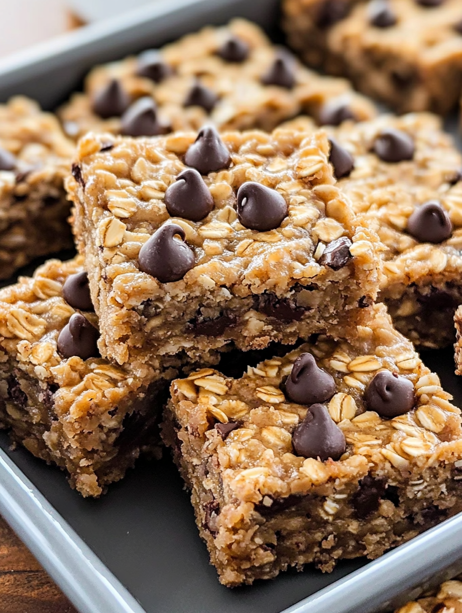 The Best Healthy Chocolate Chip Oatmeal Bars