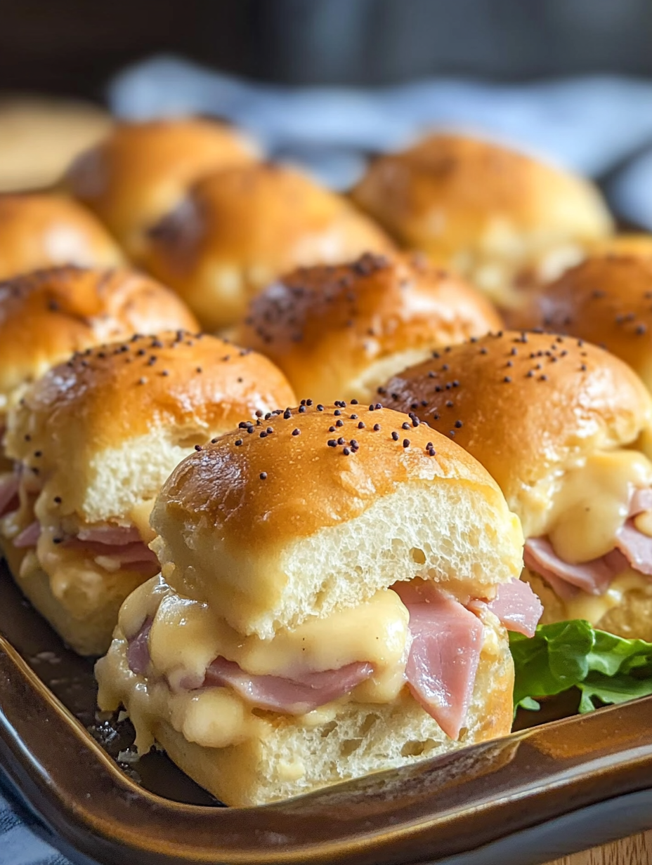 Baked Ham and Cheese Sliders