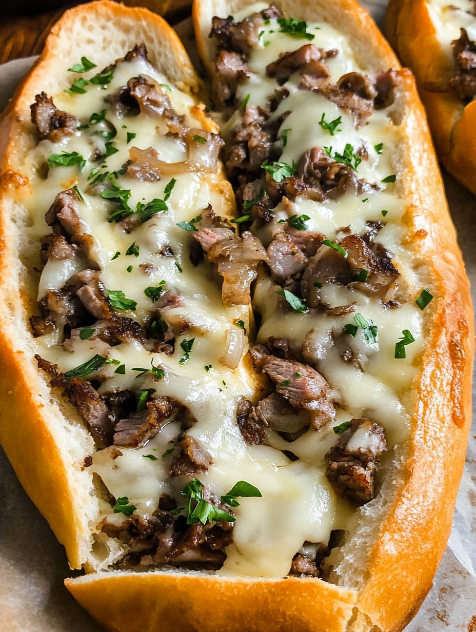 The Best Philly Cheesesteak Cheesy Bread