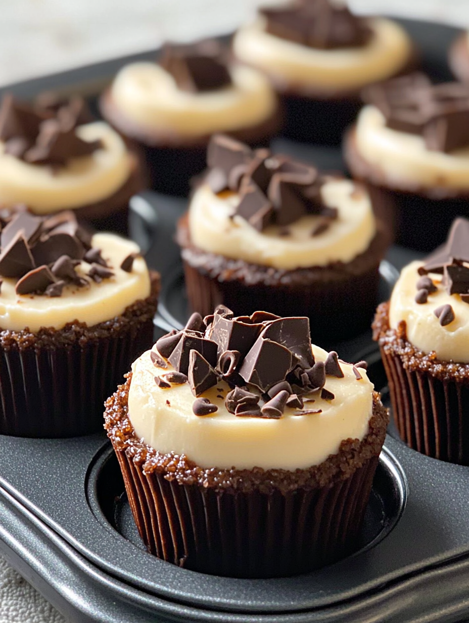 The Best Mini Chocolate Cheesecake