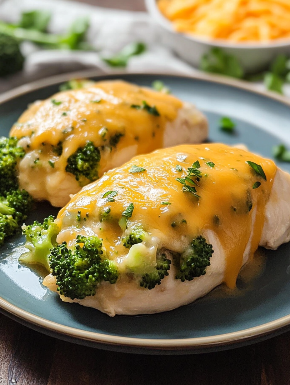 Broccoli Cheddar Stuffed Chicken Breasts