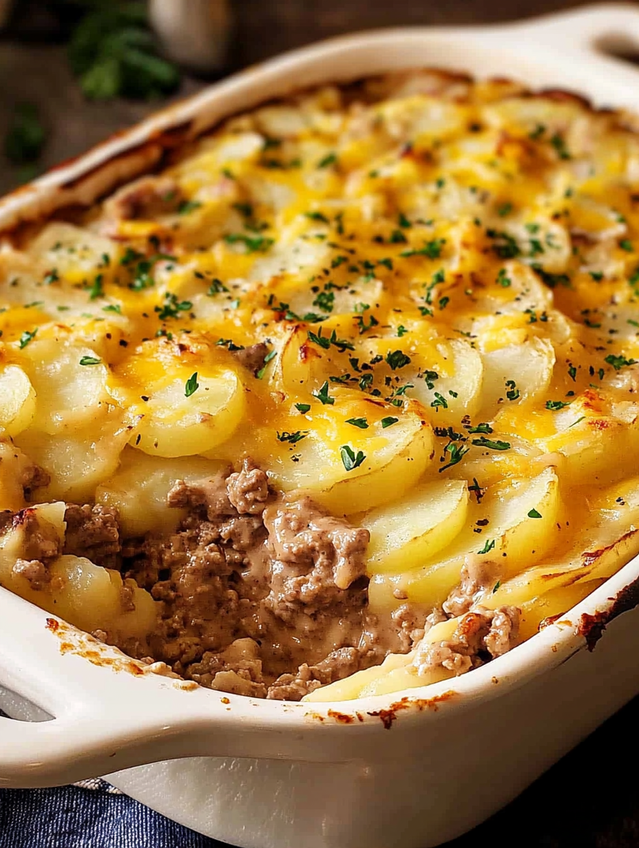 Easy Hamburger Potato Casserole Recipe