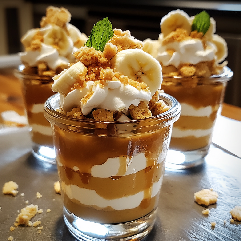 Caramel Banana Pudding Parfaits Recipe