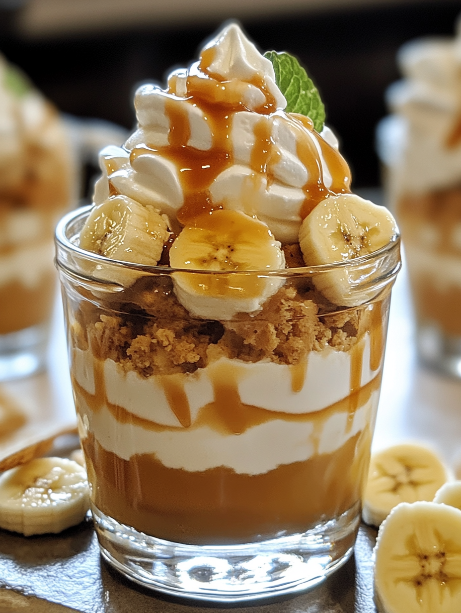 Caramel Banana Pudding Parfaits