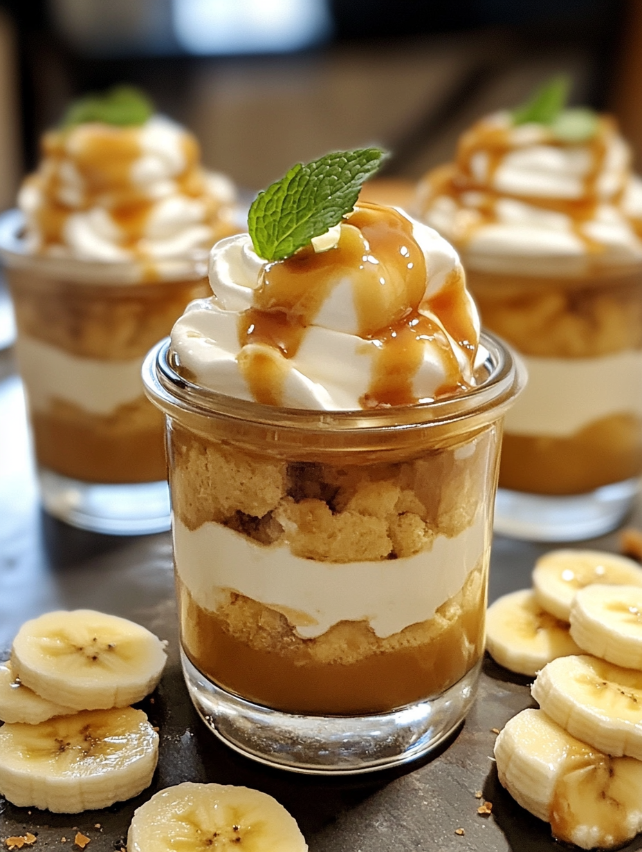 The Best Caramel Banana Pudding Parfaits