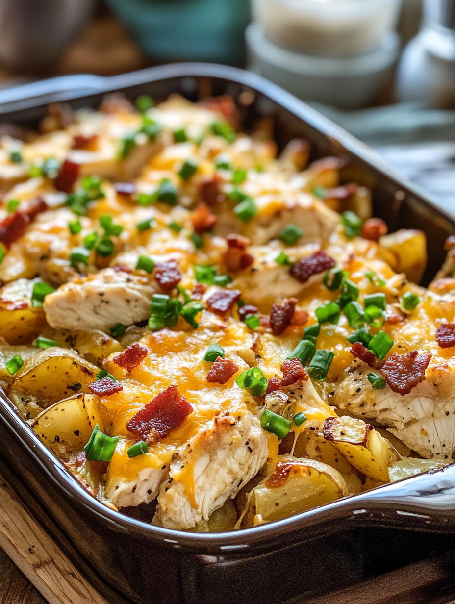 Loaded Potato Ranch Chicken Casserole Recipe