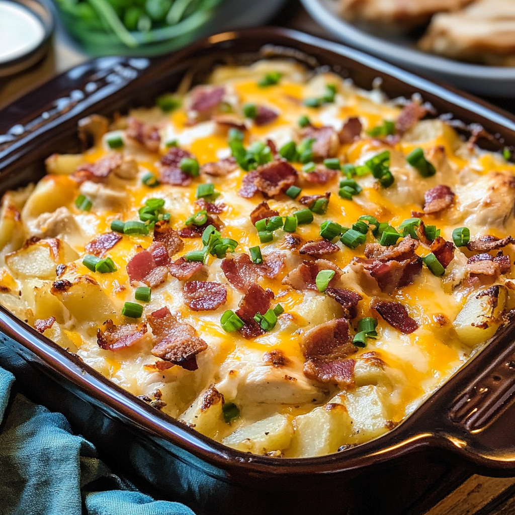 Loaded Potato Ranch Chicken Casserole