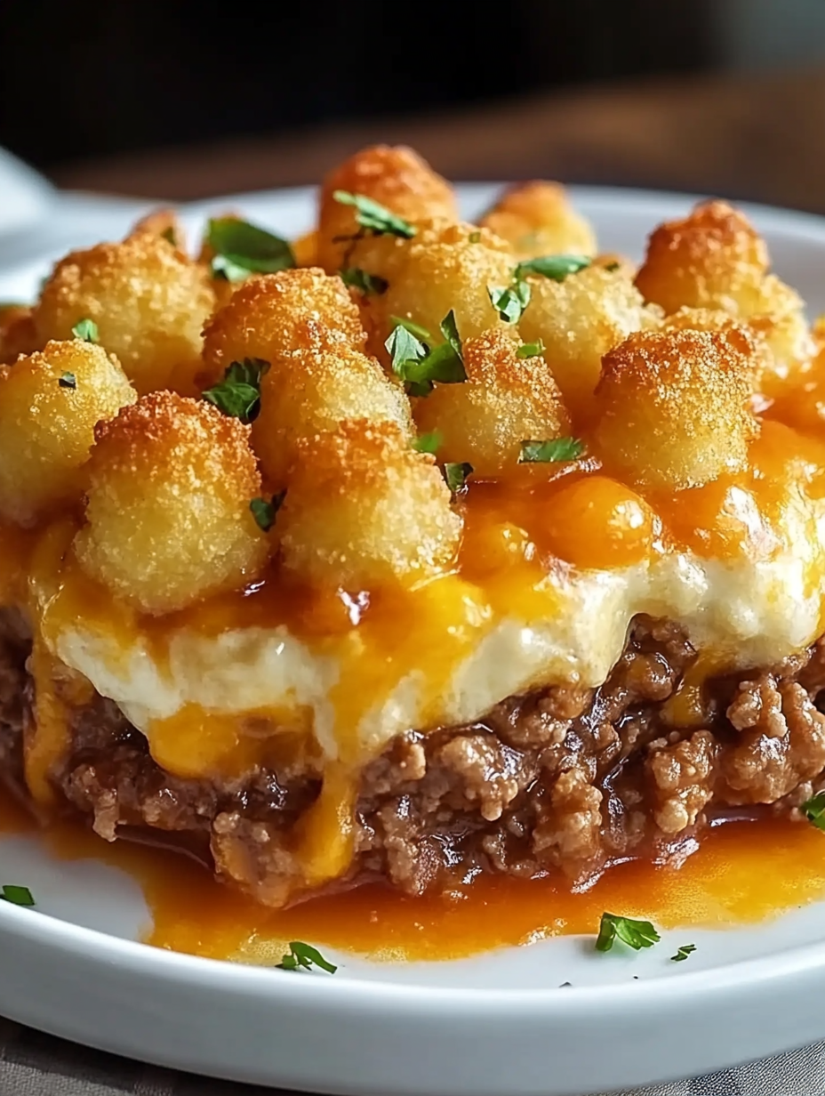 The Best SHEPHERD’S PIE TATER TOT CASSEROLE