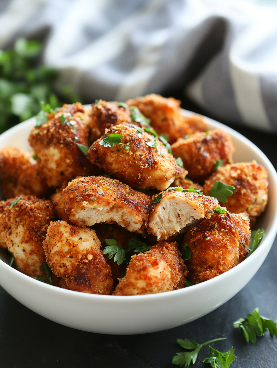 EASY OVEN BAKED CHICKEN BITES