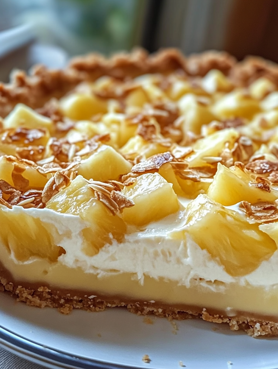 The Best Pineapple Cream Cheese Pie