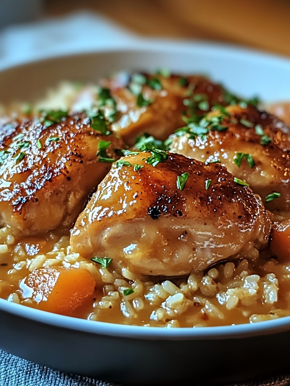 The Best Smothered Chicken and Rice