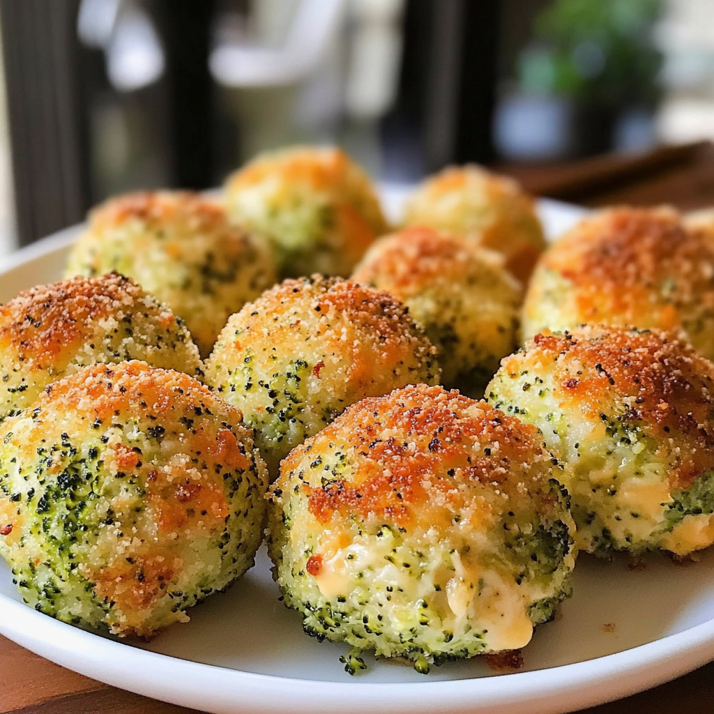 Baked Broccoli Cheese Balls Recipe