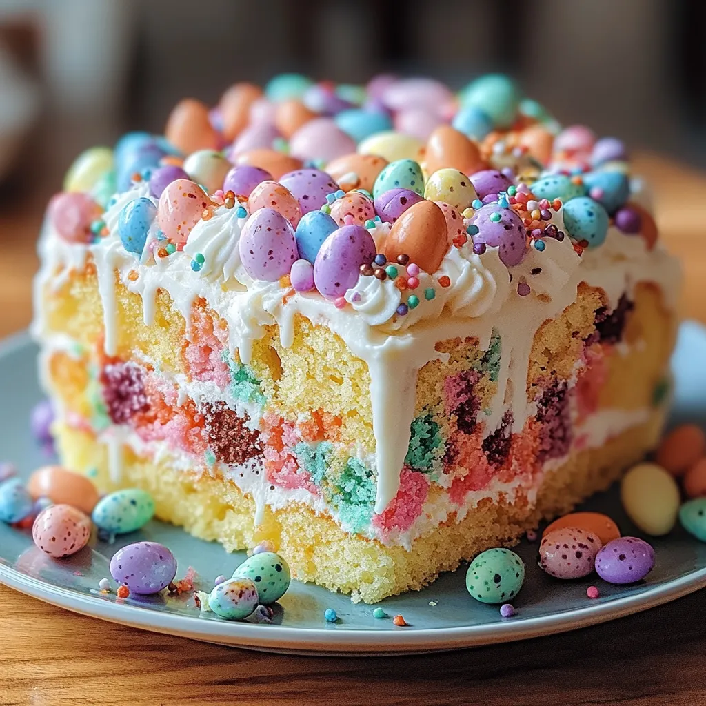 Fun Pastel Easter Cake