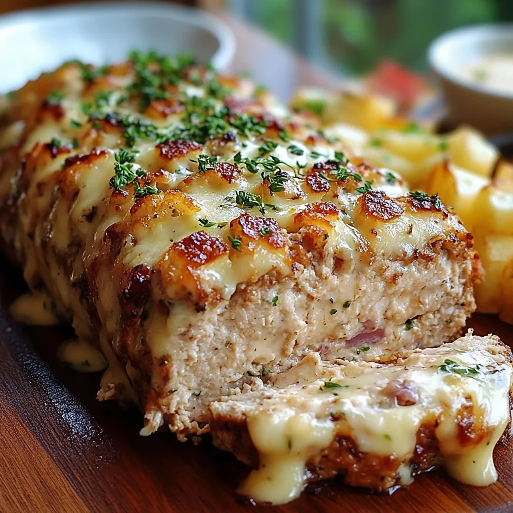 Cordon Bleu Meatloaf Dish