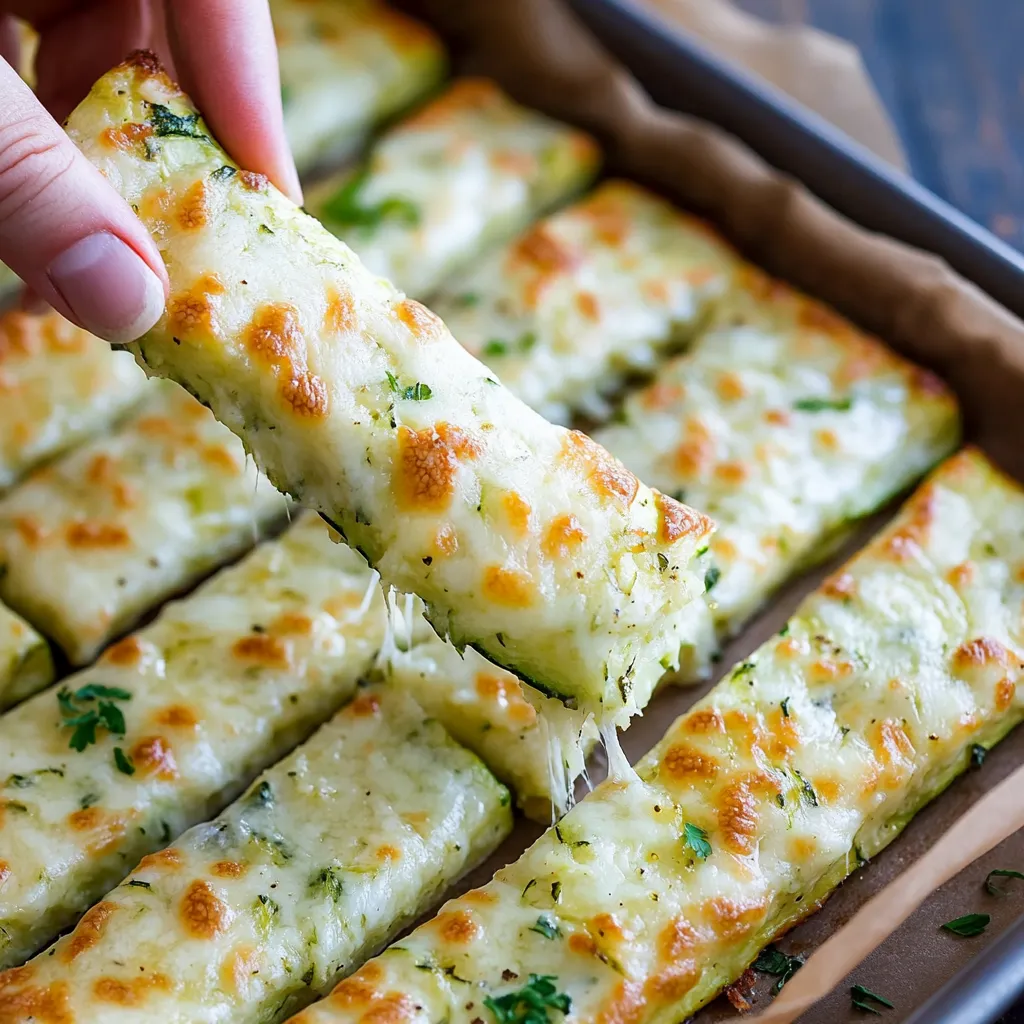 Cheesy Zucchini Sticks