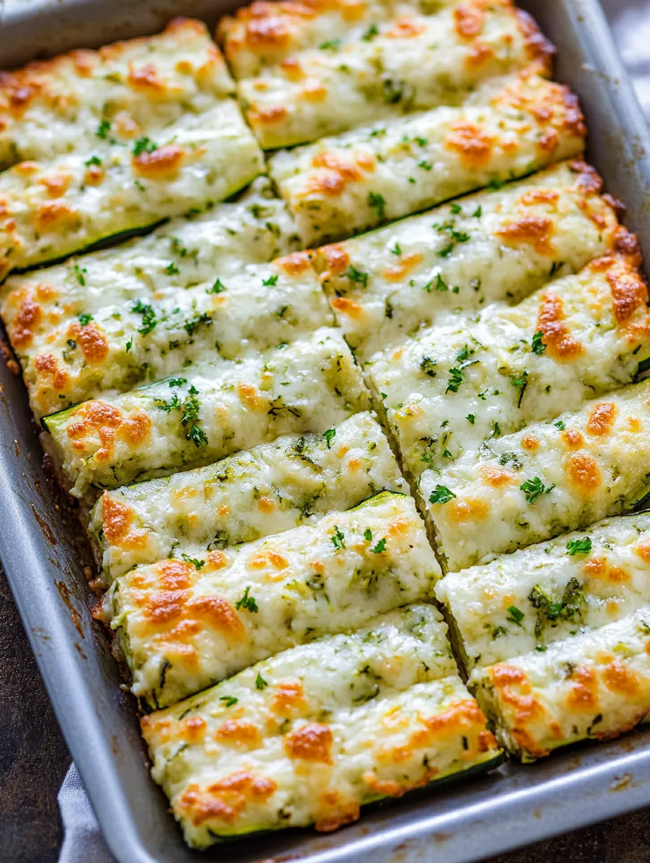 Low-Carb Cheesy Zucchini Breadsticks