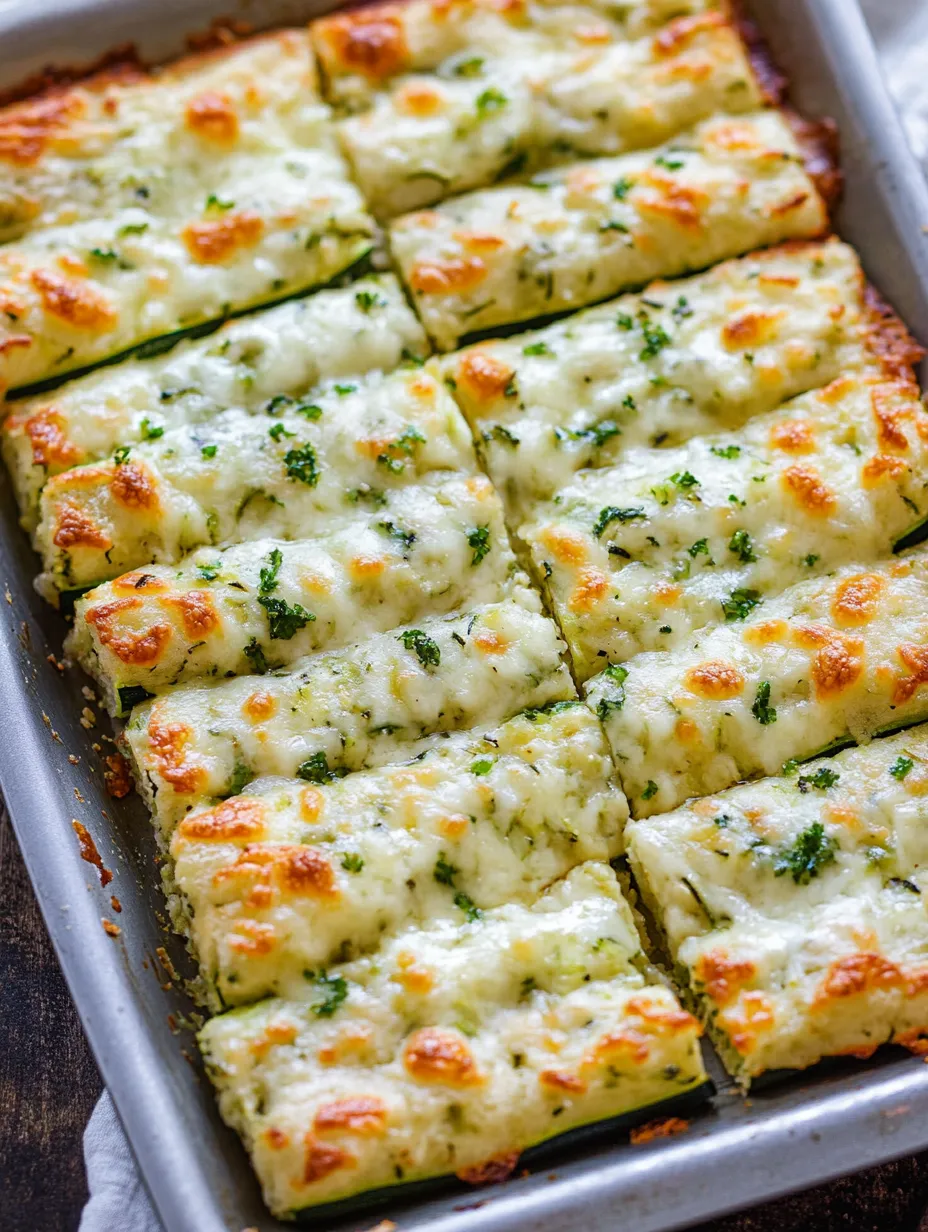 Cheesy Zucchini Breadsticks