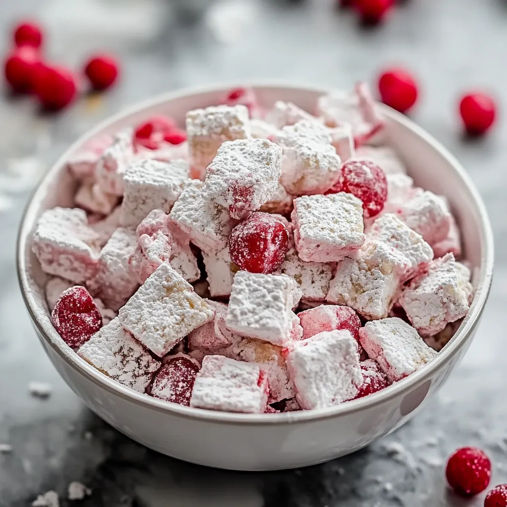 Cherry Cheesecake Puppy Chow