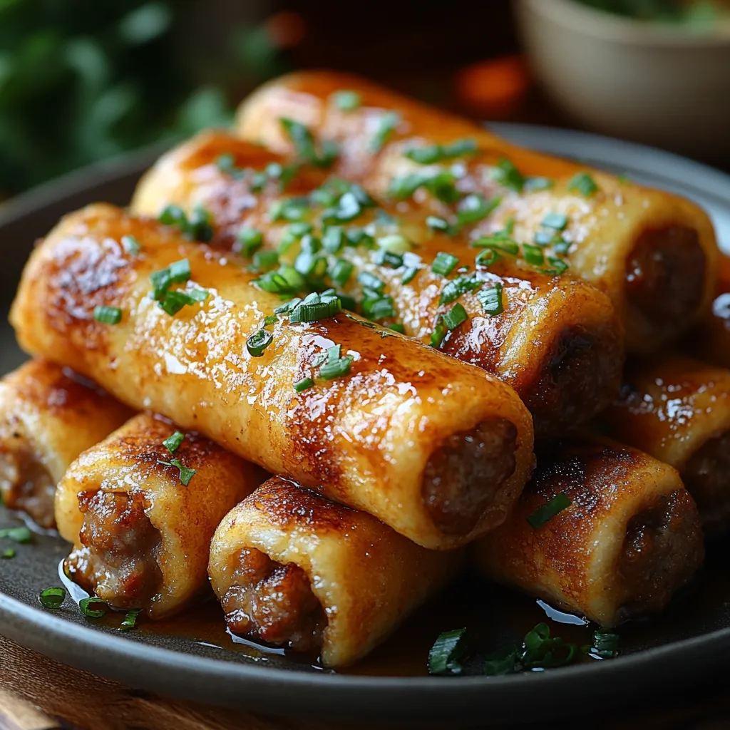 Quick Sausage Toast Roll-Ups