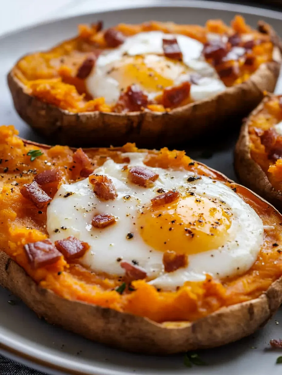 Loaded Breakfast Sweet Potatoes