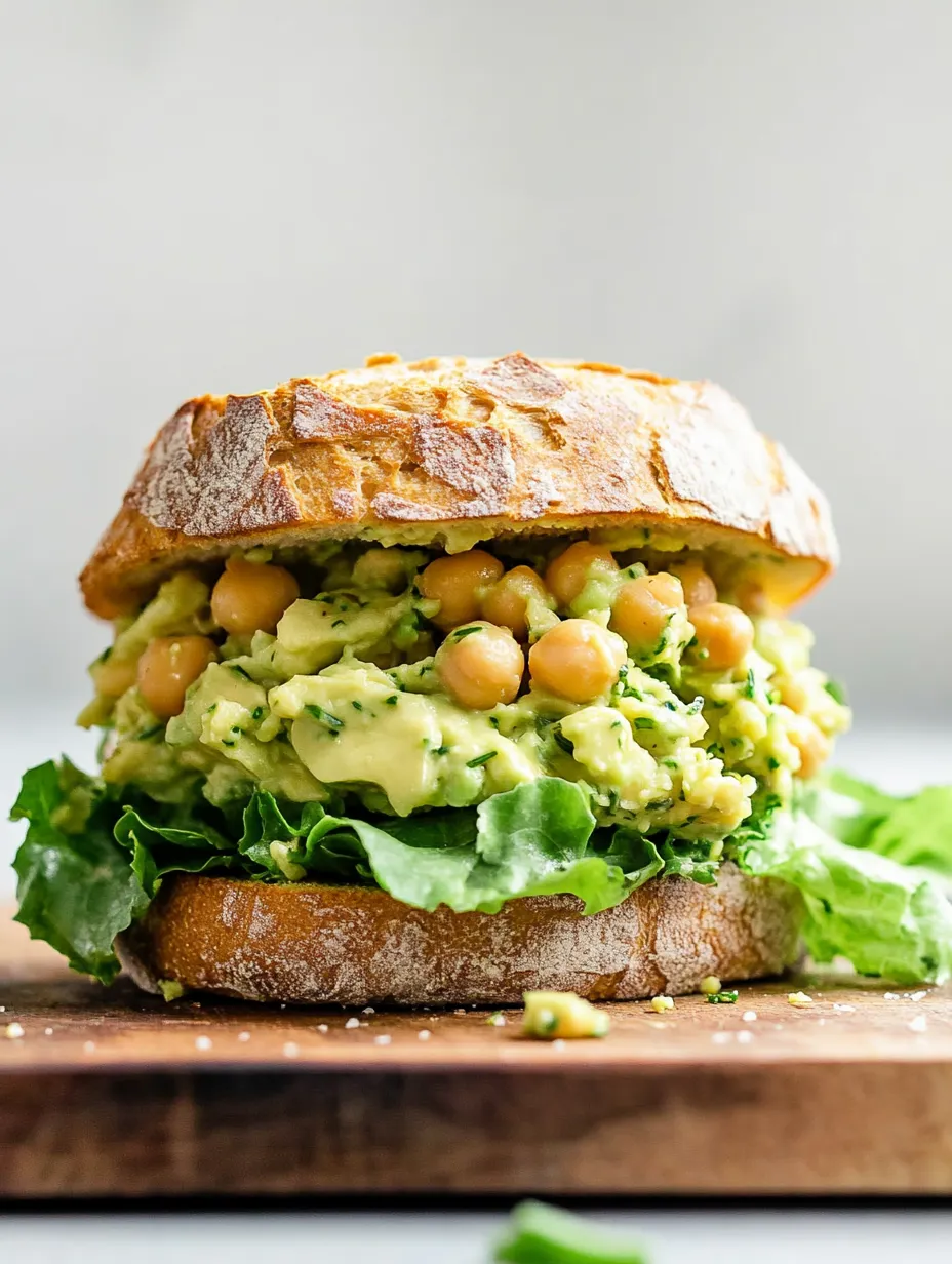 Smashed Chickpea Avocado Sandwiches