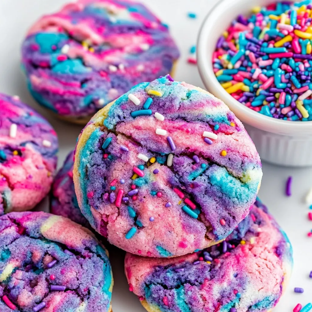 Bright Sugar Swirl Cookies with Sprinkles