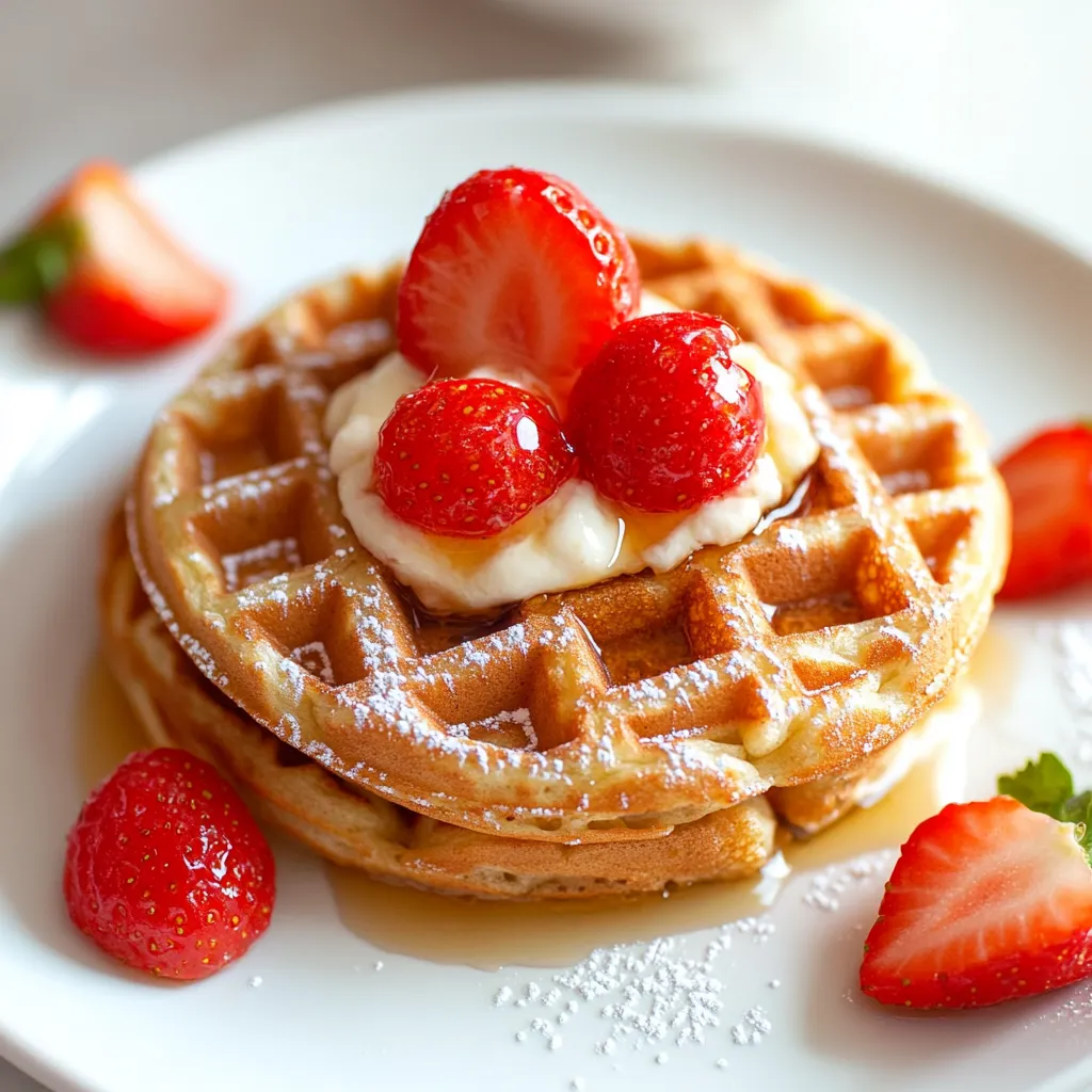 Crunchy Protein Waffles