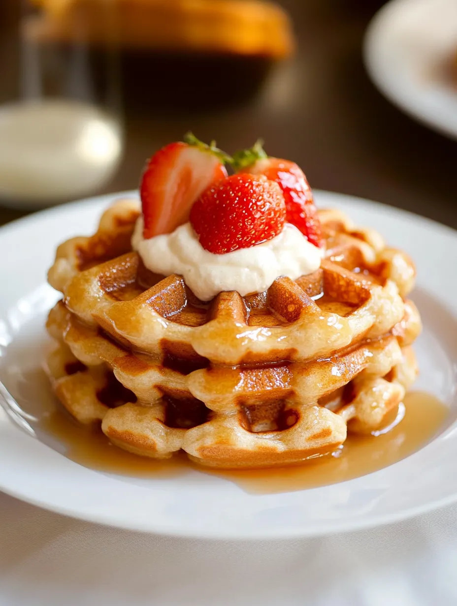 Easy Crispy High Protein Waffles