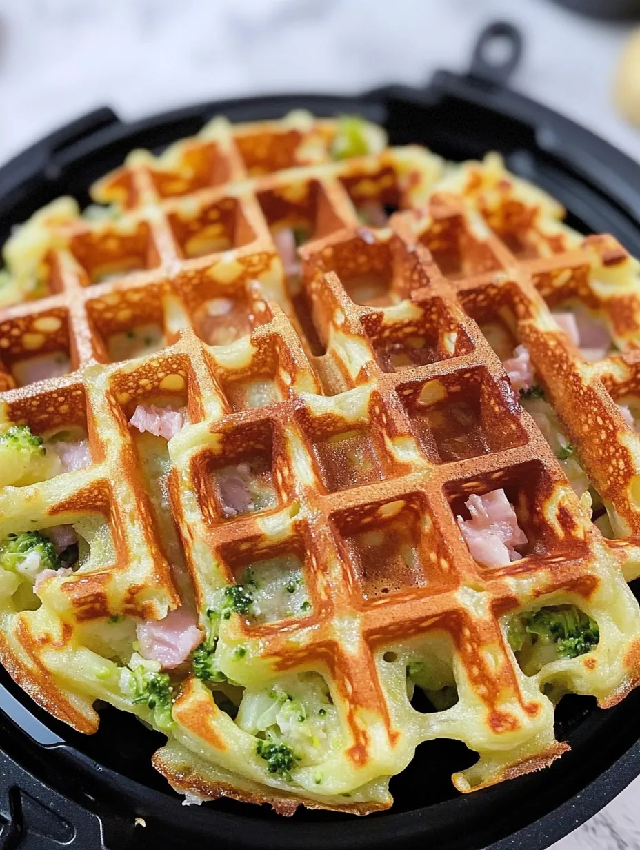Crispy Loaded Potato Waffles