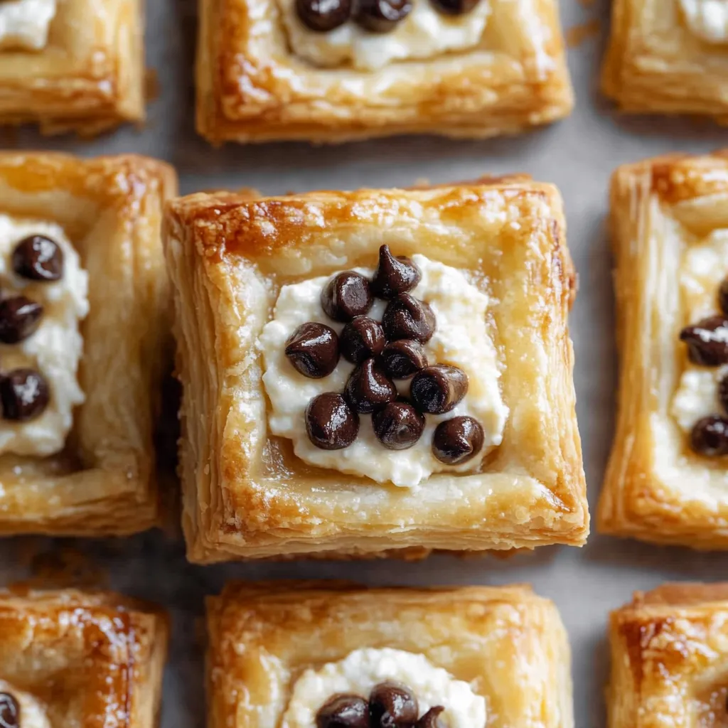 Flaky Chocolate Chip Puff Squares