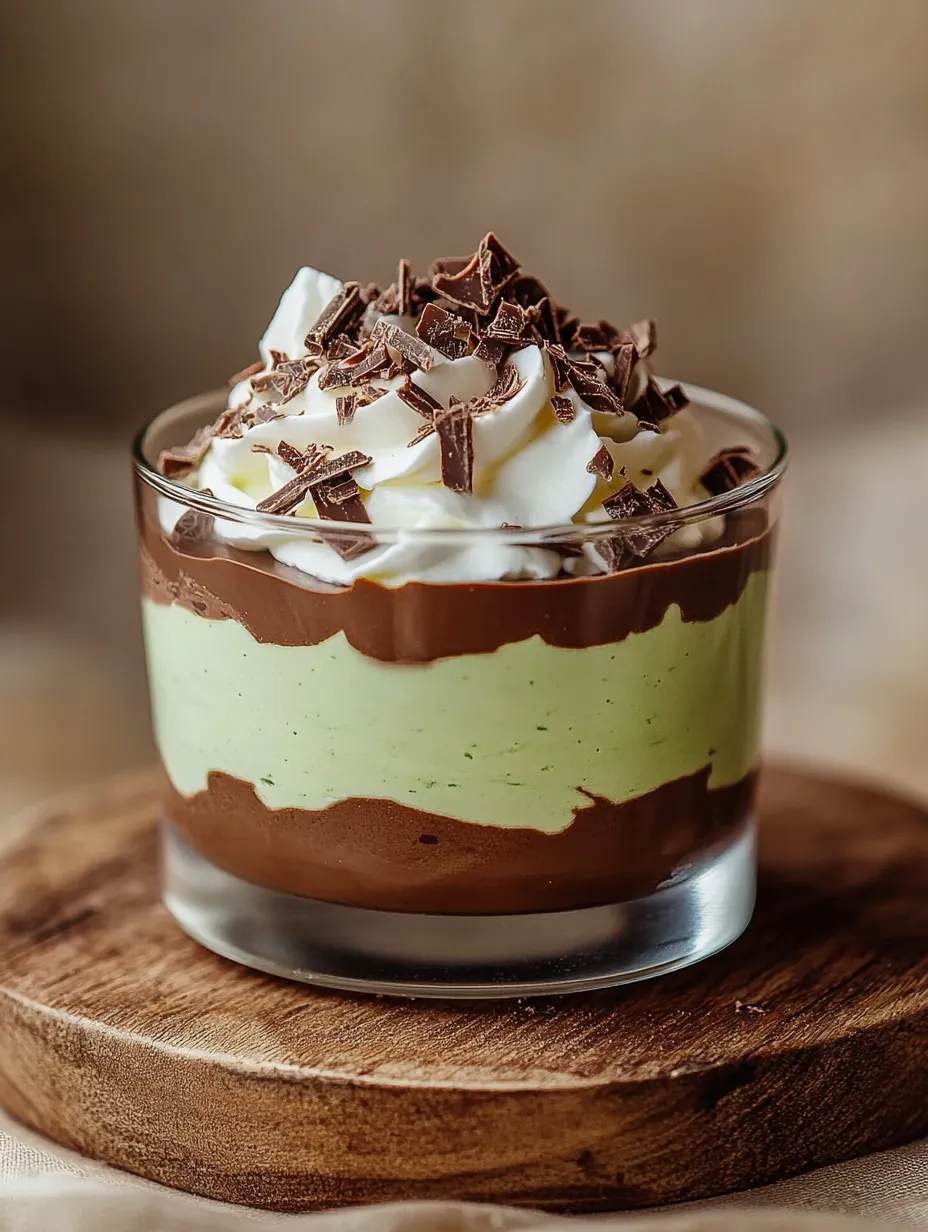 Easy Shamrock Shake Pudding Cups