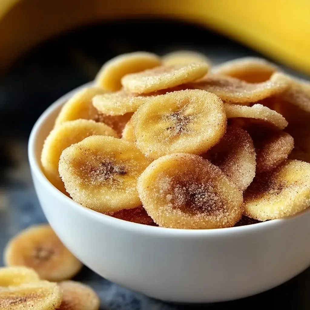Crunchy Cinnamon-Sugar Banana Chips